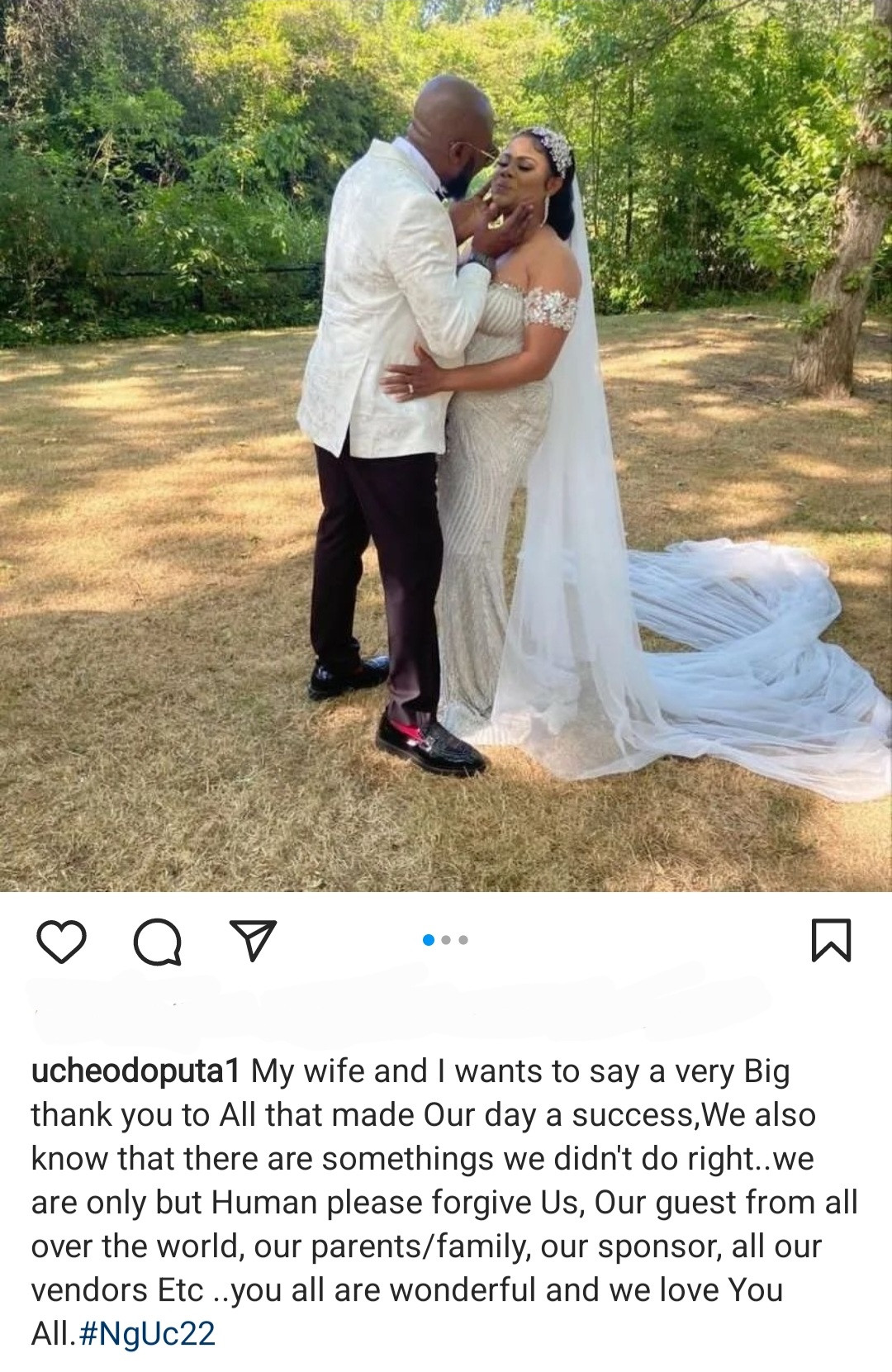 Actor Uche Odoputa weds in the UK 2