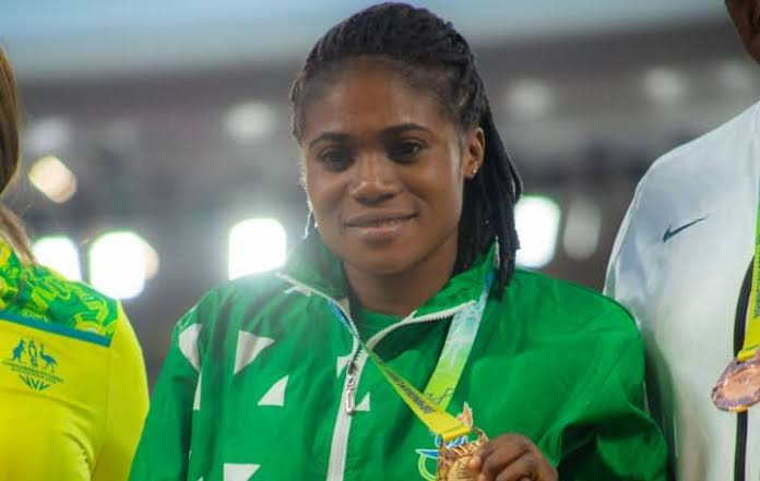 Nigeria's Nwachukwu Goodness has claimed a gold medal for Nigeria in the women’s E42.44-61.64 discus throw at the ongoing 2022 Commonwealth Games in Birmingham, UK.