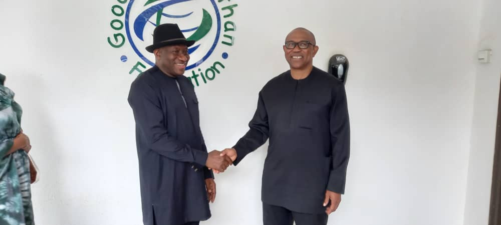 Peter Obi visits ex-president Goodluck Jonathan 1