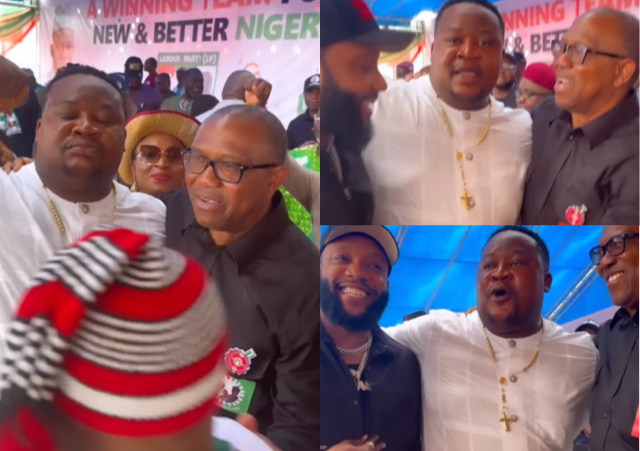 After Pitching Tent with Tinubu, Singer Kcee Storms Peter Obi’s Campaign Rally