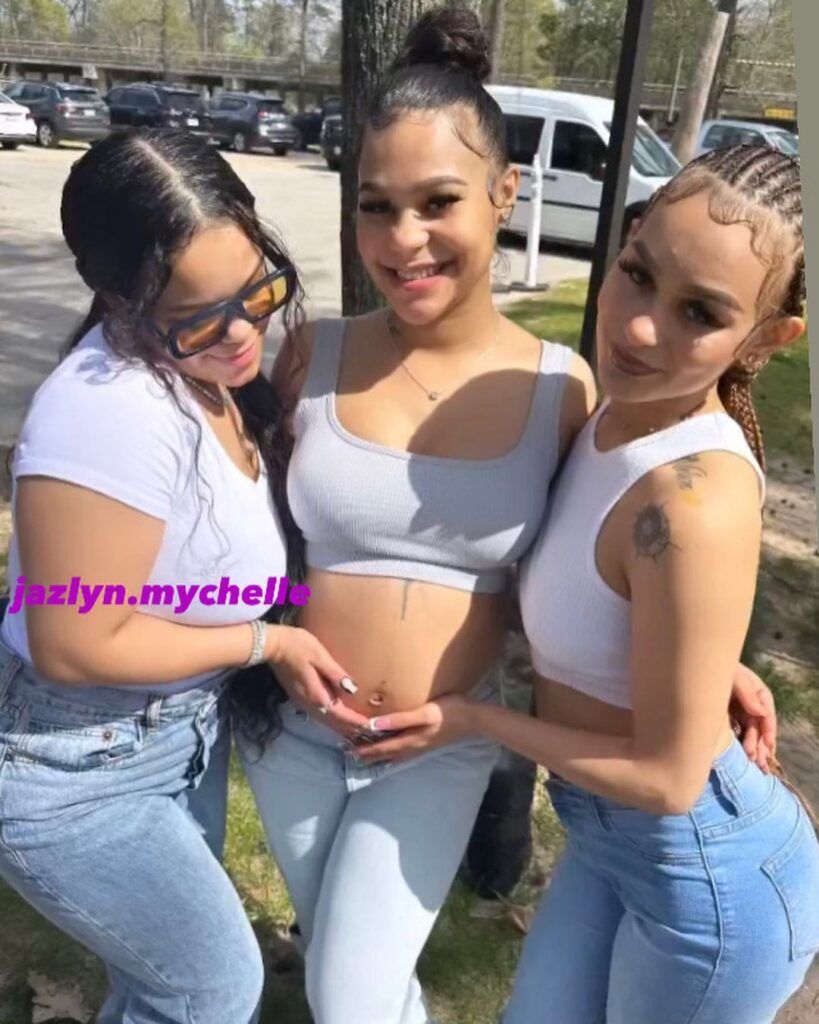 Jazlyn Mychelle with her sisters - Thrill NG