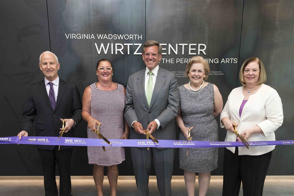 Marilyn Wirtz and her husband Rocky Wirtz during the launch of the renovated Northwestern Universitys Virginia Wadsworth Wirtz Center for the Performing Arts - Thrill NG