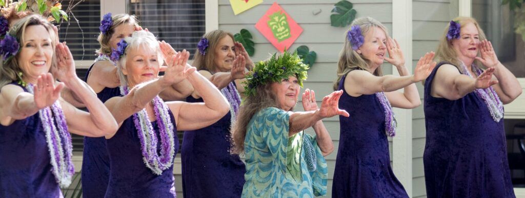 Betty Ann teaching Hula dance - Thrill NG