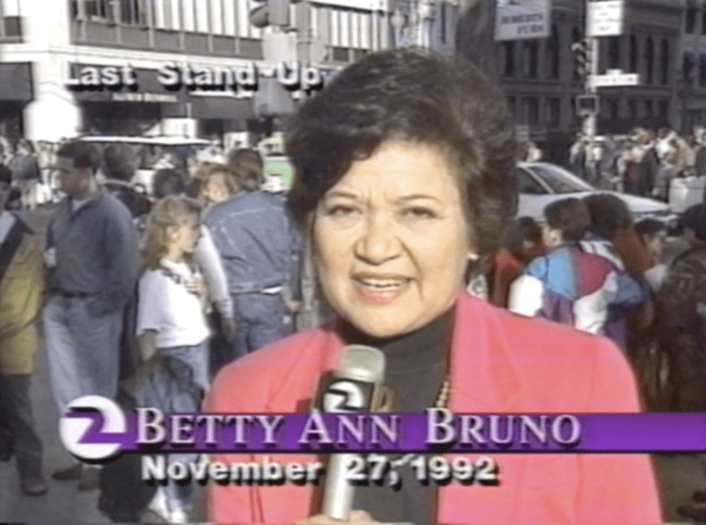 Betty Ann working at KTVU in November 27 1992 - Thrill NG