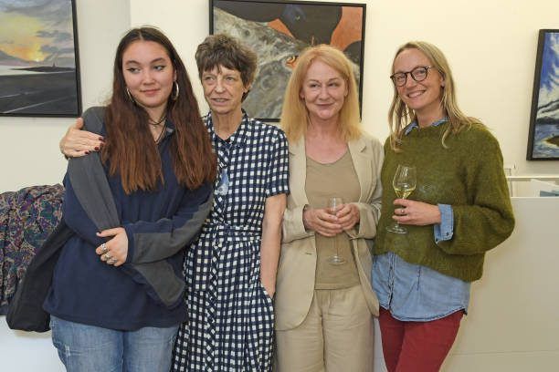 Matilda Spall, Shane Spall, guest and Pascale Spall attend a private 