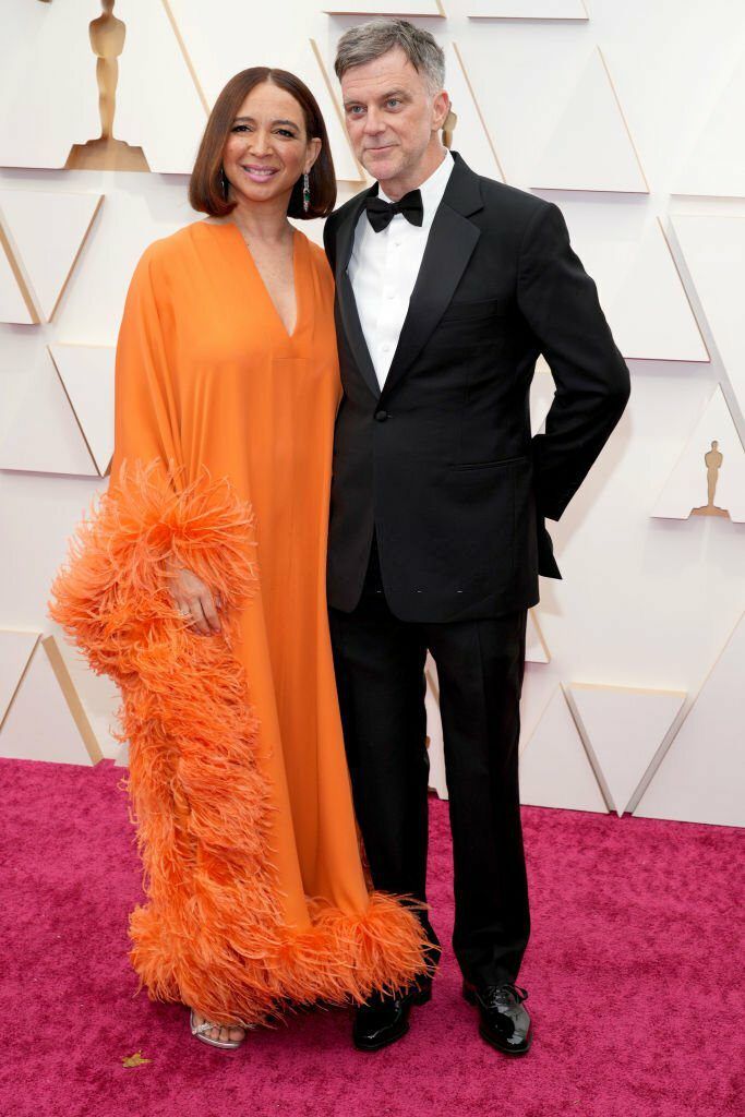 Maya Rudolph and Paul Thomas Anderson attend t the 94th Annual Academy Awards at Hollywood and Highland