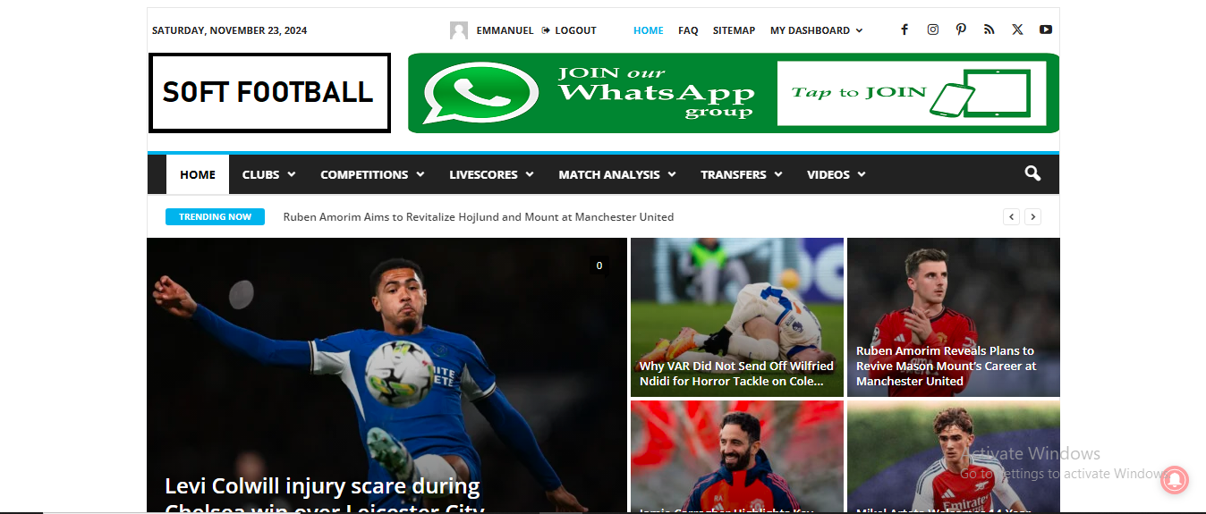 Softfootball Homepage